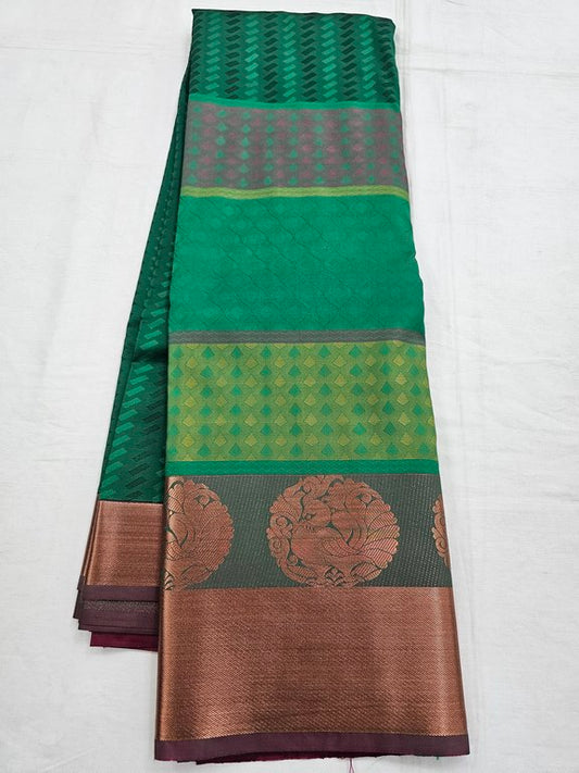 Kanchipuram Blended Trendy Fancy Silk Saree 505