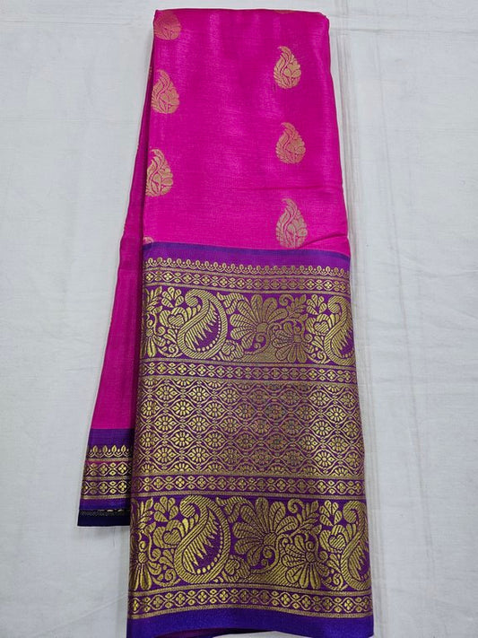 Kanchipuram Blended Trendy Fancy Silk Saree 506