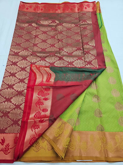 Kanchipuram Blended Trendy Fancy Silk Saree 508 – Kanchipuram Lakshaya Silks