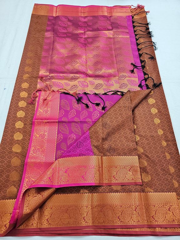 Kanchipuram Blended Trendy Fancy Silk Saree 664