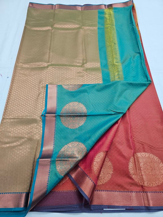 Kanchipuram Blended Trendy Fancy Silk Saree 665