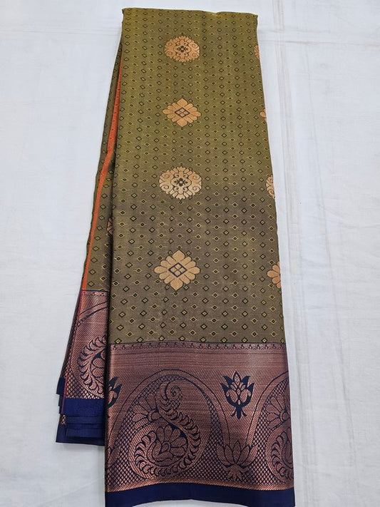 Kanchipuram Blended Trendy Fancy Silk Saree 512