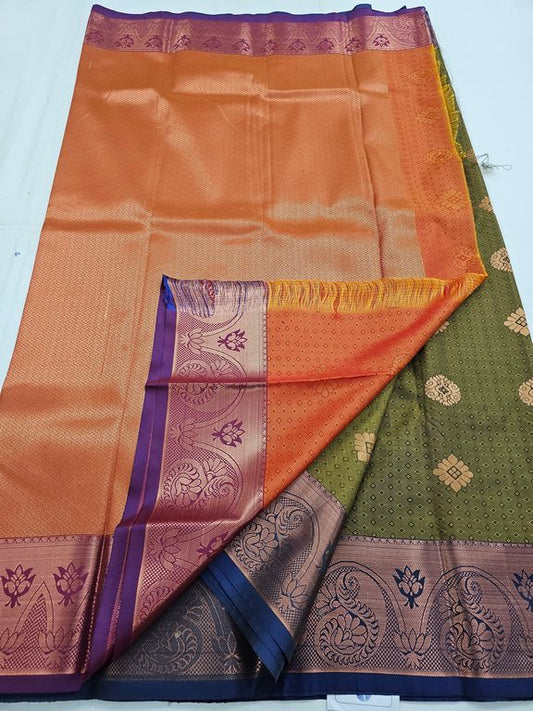 Kanchipuram Blended Trendy Fancy Silk Saree 512