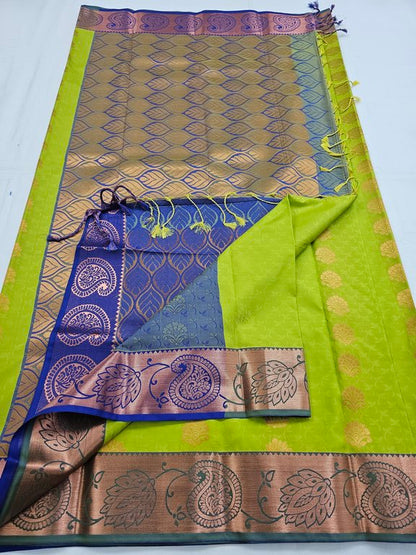 Kanchipuram Blended Trendy Fancy Silk Saree 514 – Kanchipuram Lakshaya Silks
