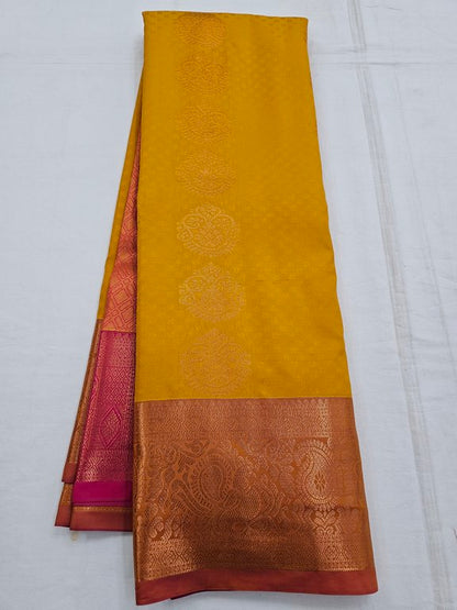 Kanchipuram Blended Trendy Fancy Silk Saree 517 – Kanchipuram Lakshaya Silks