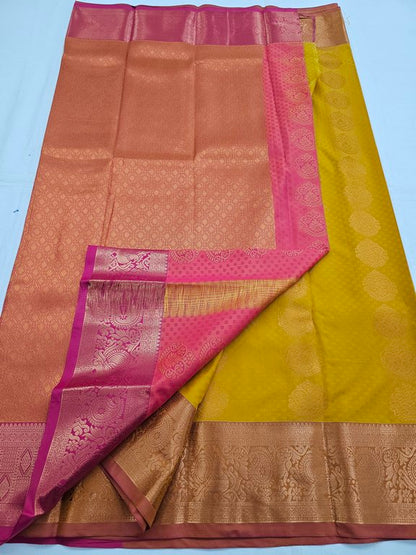 Kanchipuram Blended Trendy Fancy Silk Saree 517 – Kanchipuram Lakshaya Silks
