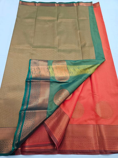 Kanchipuram Blended Trendy Fancy Silk Saree 518 – Kanchipuram Lakshaya Silks