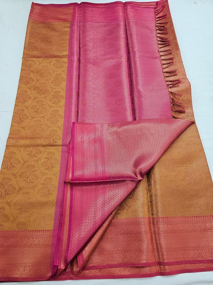 Kanchipuram Blended Trendy Tissue Silk Saree 523 – Kanchipuram Lakshaya Silks