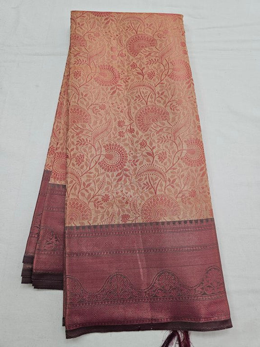 Kanchipuram Blended Trendy Tissue Silk Saree 524