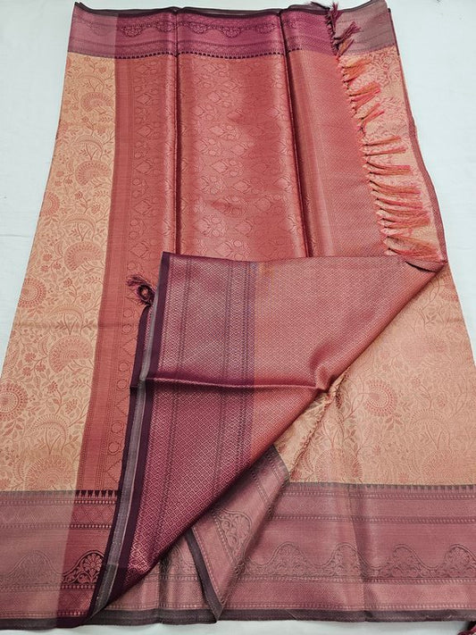 Kanchipuram Blended Trendy Tissue Silk Saree 524