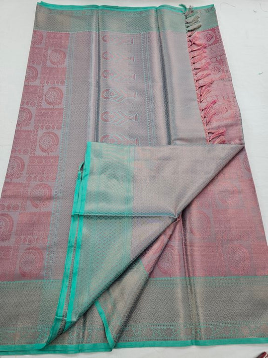 Kanchipuram Blended Trendy Tissue Silk Saree 525