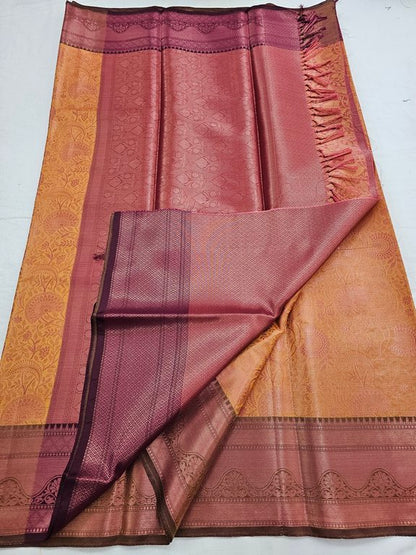 Kanchipuram Blended Trendy Tissue Silk Saree 527 – Kanchipuram Lakshaya Silks