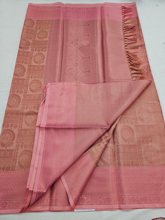 Kanchipuram Blended Trendy Tissue Silk Saree 529