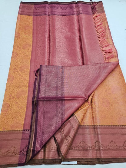 Kanchipuram Blended Trendy Tissue Silk Saree 530 – Kanchipuram Lakshaya Silks