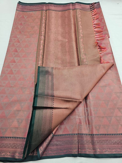 Kanchipuram Blended Trendy Tissue Silk Saree 531 – Kanchipuram Lakshaya Silks