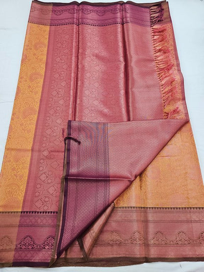 Kanchipuram Blended Trendy Tissue Silk Saree 533 – Kanchipuram Lakshaya Silks