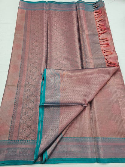 Kanchipuram Blended Trendy Tissue Silk Saree 534 – Kanchipuram Lakshaya Silks