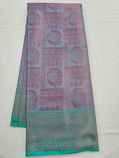 Kanchipuram Blended Trendy Tissue Silk Saree 535 – Kanchipuram Lakshaya Silks