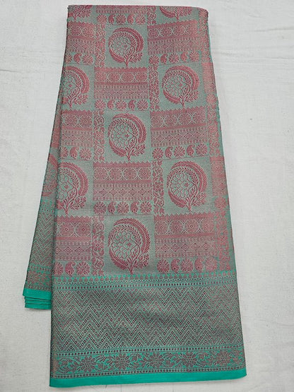Kanchipuram Blended Trendy Tissue Silk Saree 537 – Kanchipuram Lakshaya Silks
