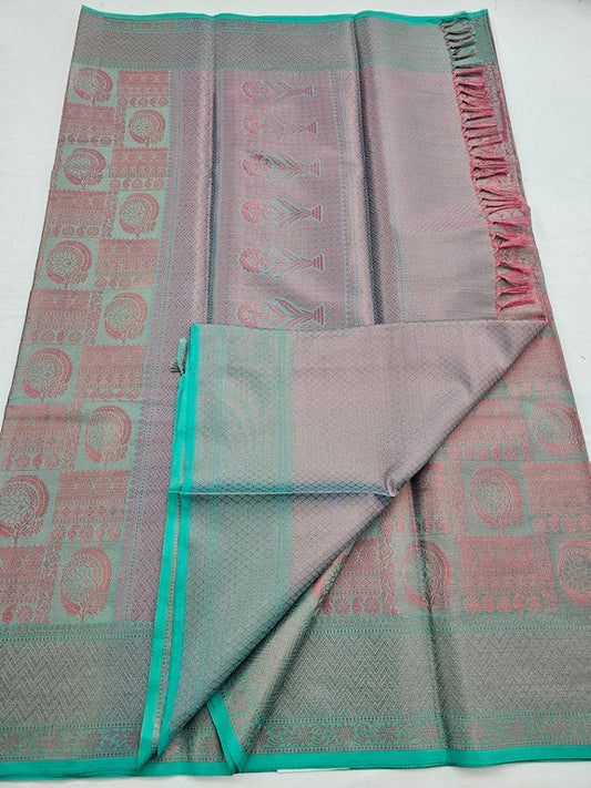Kanchipuram Blended Trendy Tissue Silk Saree 537