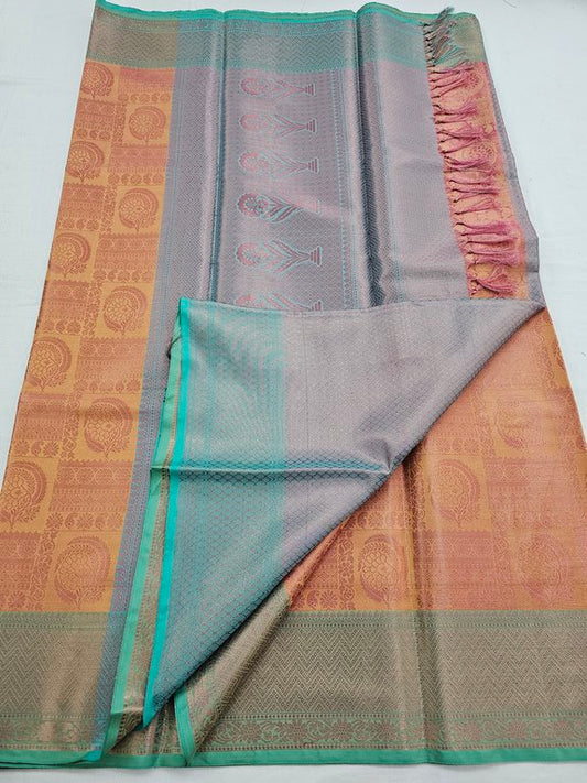 Kanchipuram Blended Trendy Tissue Silk Saree 541
