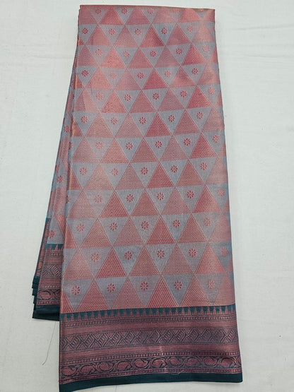 Kanchipuram Blended Trendy Tissue Silk Saree 546 – Kanchipuram Lakshaya Silks