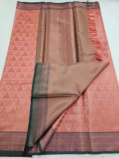 Kanchipuram Blended Trendy Tissue Silk Saree 547 – Kanchipuram Lakshaya Silks