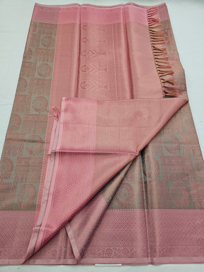 Kanchipuram Blended Trendy Tissue Silk Saree 551 – Kanchipuram Lakshaya Silks
