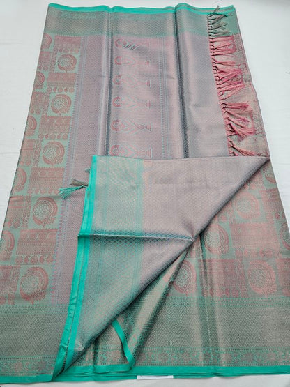 Kanchipuram Blended Trendy Tissue Silk Saree 554 – Kanchipuram Lakshaya Silks