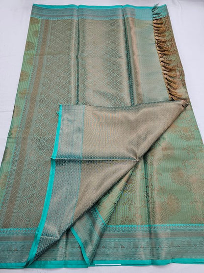 Kanchipuram Blended Trendy Tissue Silk Saree 556 – Kanchipuram Lakshaya Silks