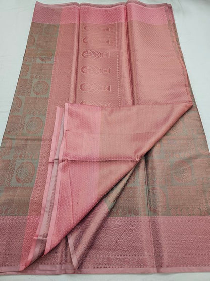 Kanchipuram Blended Trendy Tissue Silk Saree 557 – Kanchipuram Lakshaya Silks