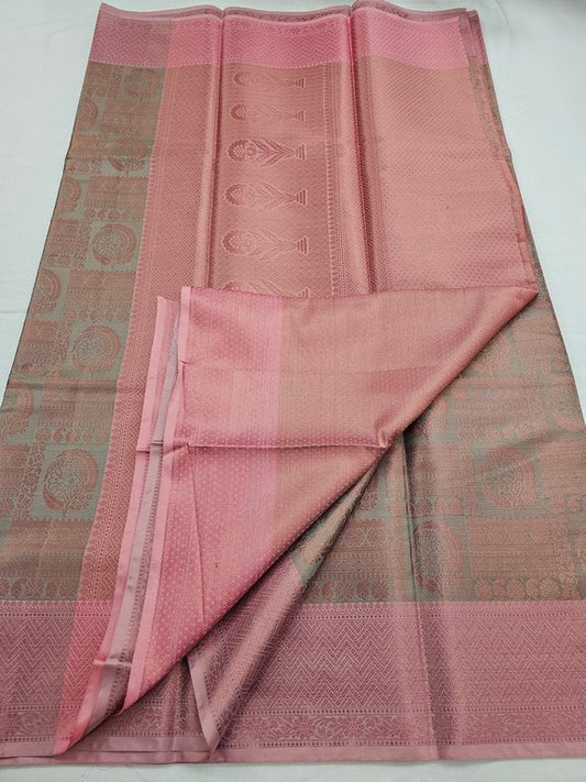 Kanchipuram Blended Trendy Tissue Silk Saree 557