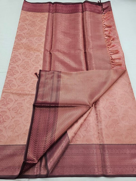 Kanchipuram Blended Trendy Tissue Silk Saree 561