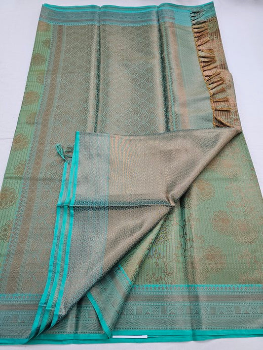 Kanchipuram Blended Trendy Tissue Silk Saree 562