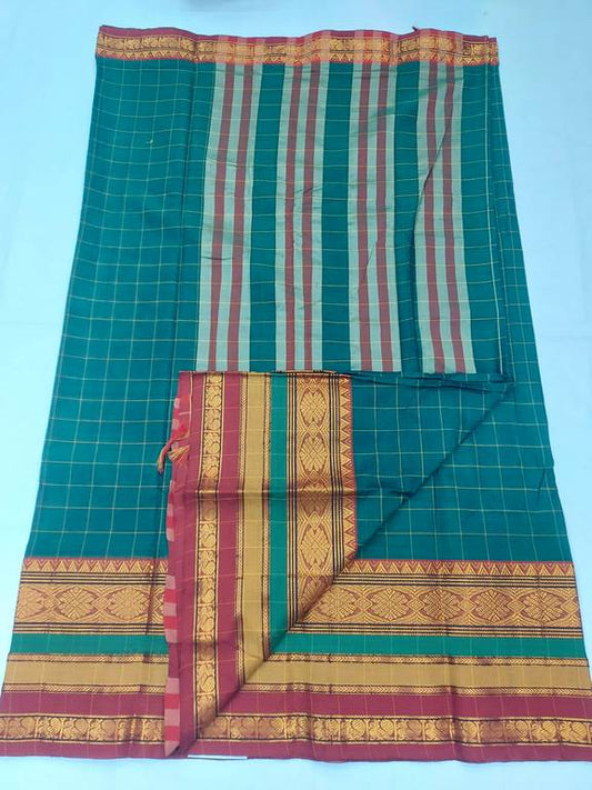 Kanchipuram Blended Trendy Cotton Silk Saree 582