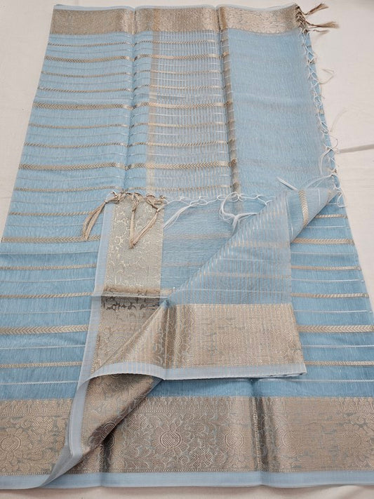 Kanchipuram Blended Trendy Cotton Silk Saree 575