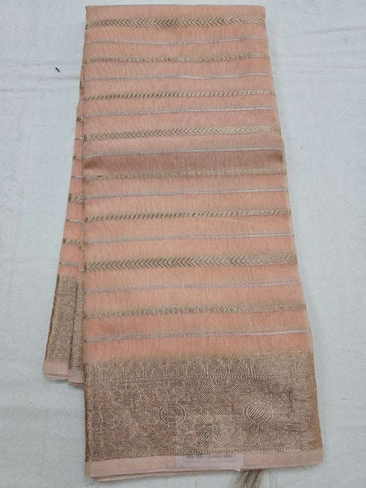 Kanchipuram Blended Trendy Cotton Silk Saree 580