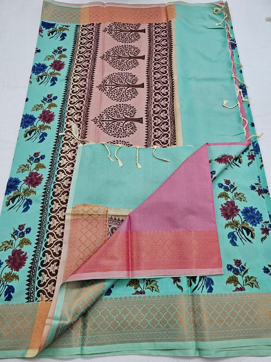 Kanchipuram Blended Trendy Soft Silk Saree 643