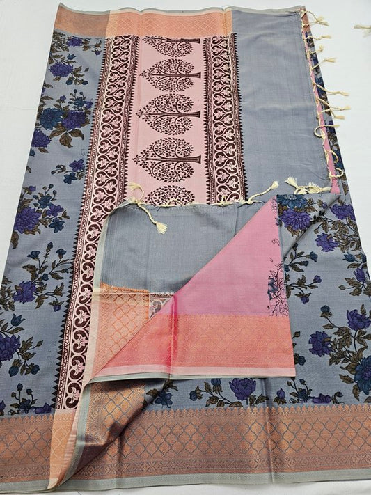 Kanchipuram Blended Trendy Soft Silk Saree 647