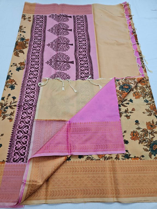 Kanchipuram Blended Trendy Soft Silk Saree 650