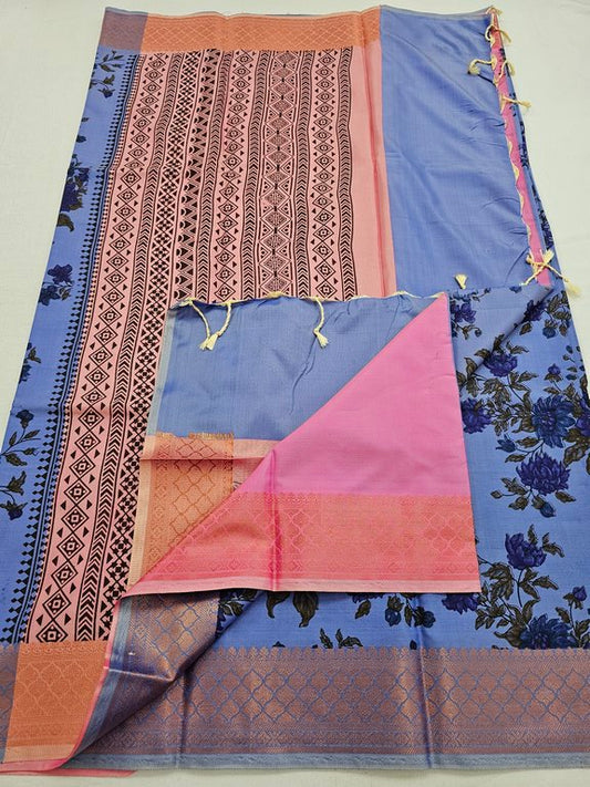 Kanchipuram Blended Trendy Soft Silk Saree 653