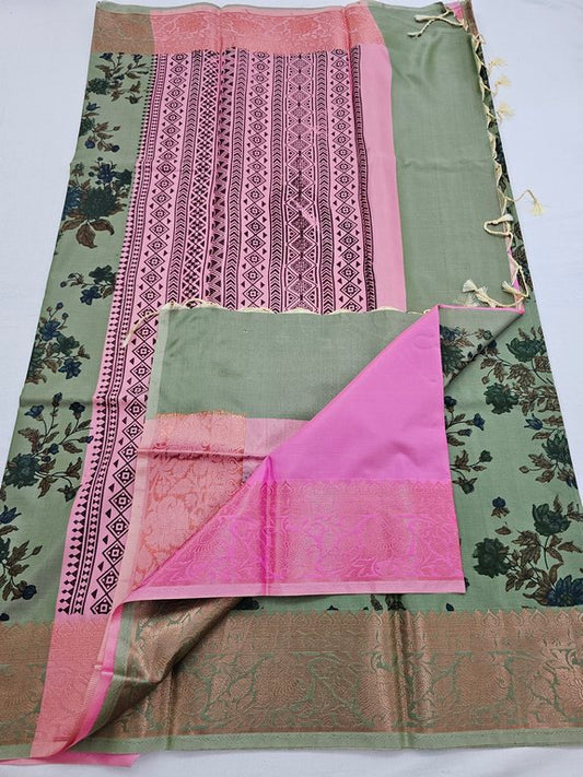 Kanchipuram Blended Trendy Soft Silk Saree 655