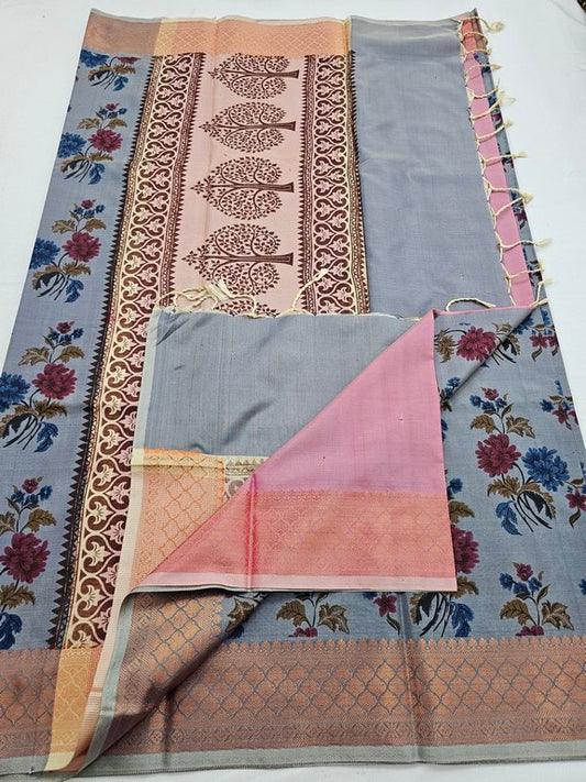 Kanchipuram Blended Trendy Soft Silk Saree 661