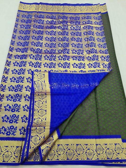 Kanchipuram Blended Fancy Silk Saree 015