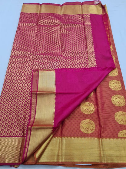 Kanchipuram Blended Fancy Silk Saree 016 – Kanchipuram Lakshaya Silks