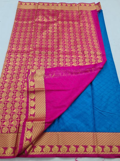 Kanchipuram Blended Fancy Silk Saree 028 – Kanchipuram Lakshaya Silks