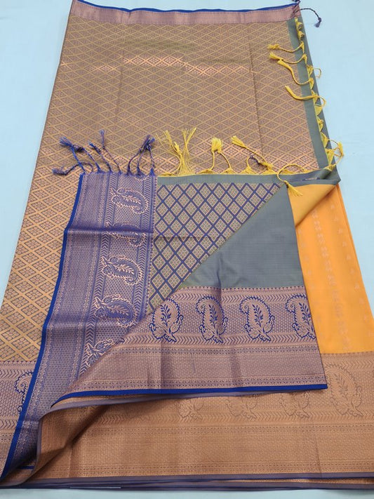 Kanchipuram Blended Fancy Silk Saree 034