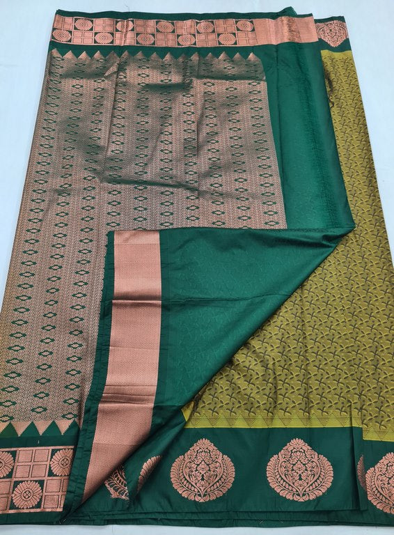 Kanchipuram Blended Fancy Silk Saree 050