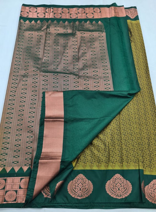 Kanchipuram Blended Fancy Silk Saree 050