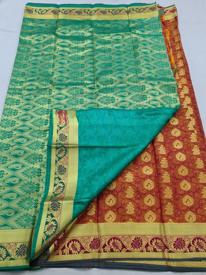 Kanchipuram Blended Fancy Silk Saree 055 – Kanchipuram Lakshaya Silks